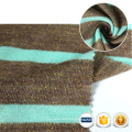 Fabrics import from china Stock hacci knitting stripe lurex cloth kids single jersey patterned knitted  striped glitter fabric